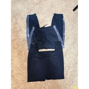 BUNDLE Boys Sweat Pants Youth Medium Under Armour  & H & M Black Athletic Lounge